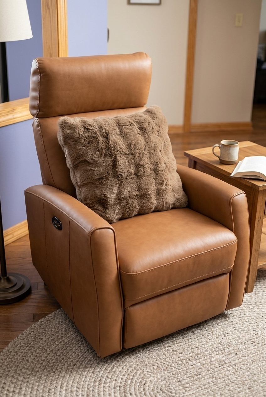 Sculpting Modern Warmth: How to Style the Top Grain Leather Power Recliner Chair