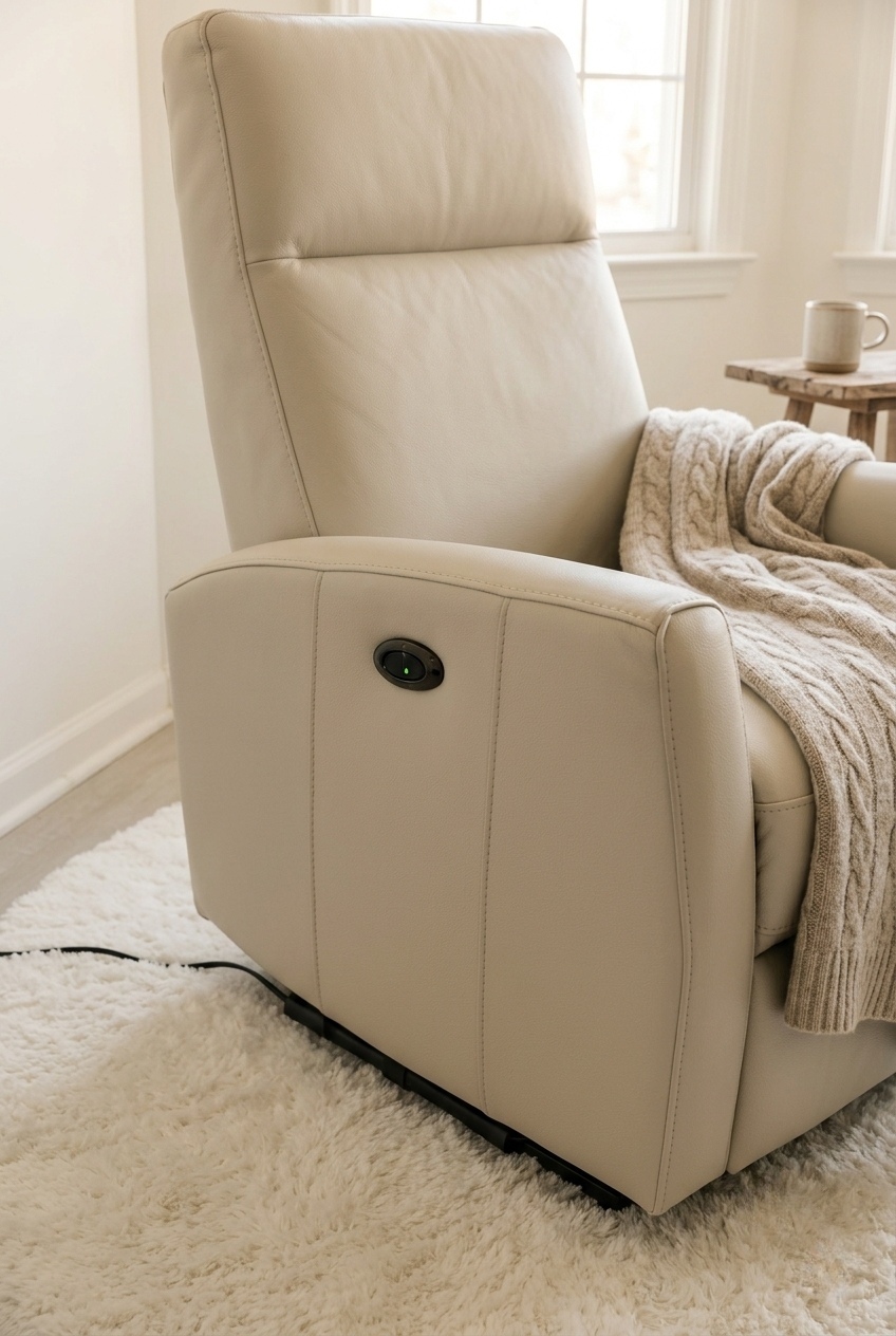 Sculpting Modern Warmth: How to Style the Top Grain Leather Power Recliner Chair