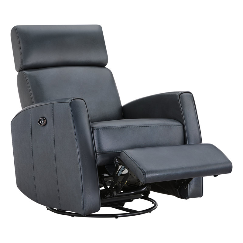 Red Barrel Studio Top Grain Genuine Leather Power Recliner Goms2568
