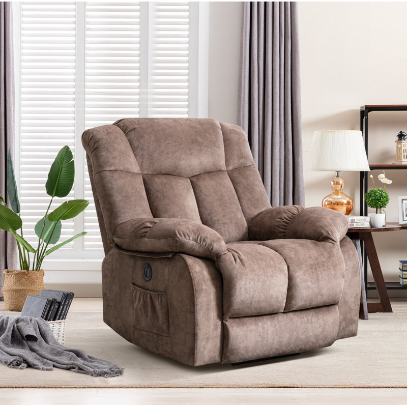 Steelside 366 Wide Classic And Overstuffed Soft Heavy Duty Power Lift Assist Recliner W005098931