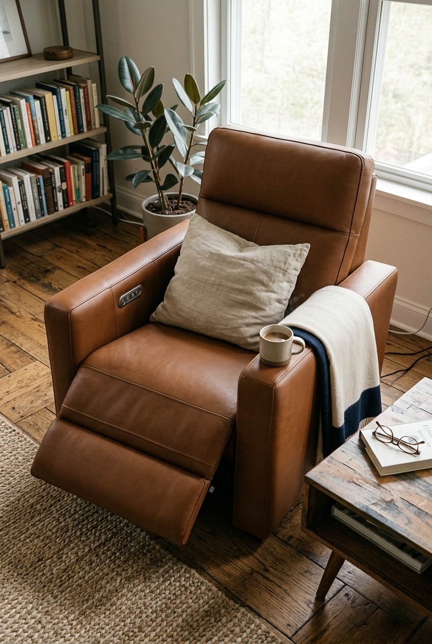 Harmonizing Heritage and Modernity: How to Style the Flexsteel Broadway Leather Power Recliner