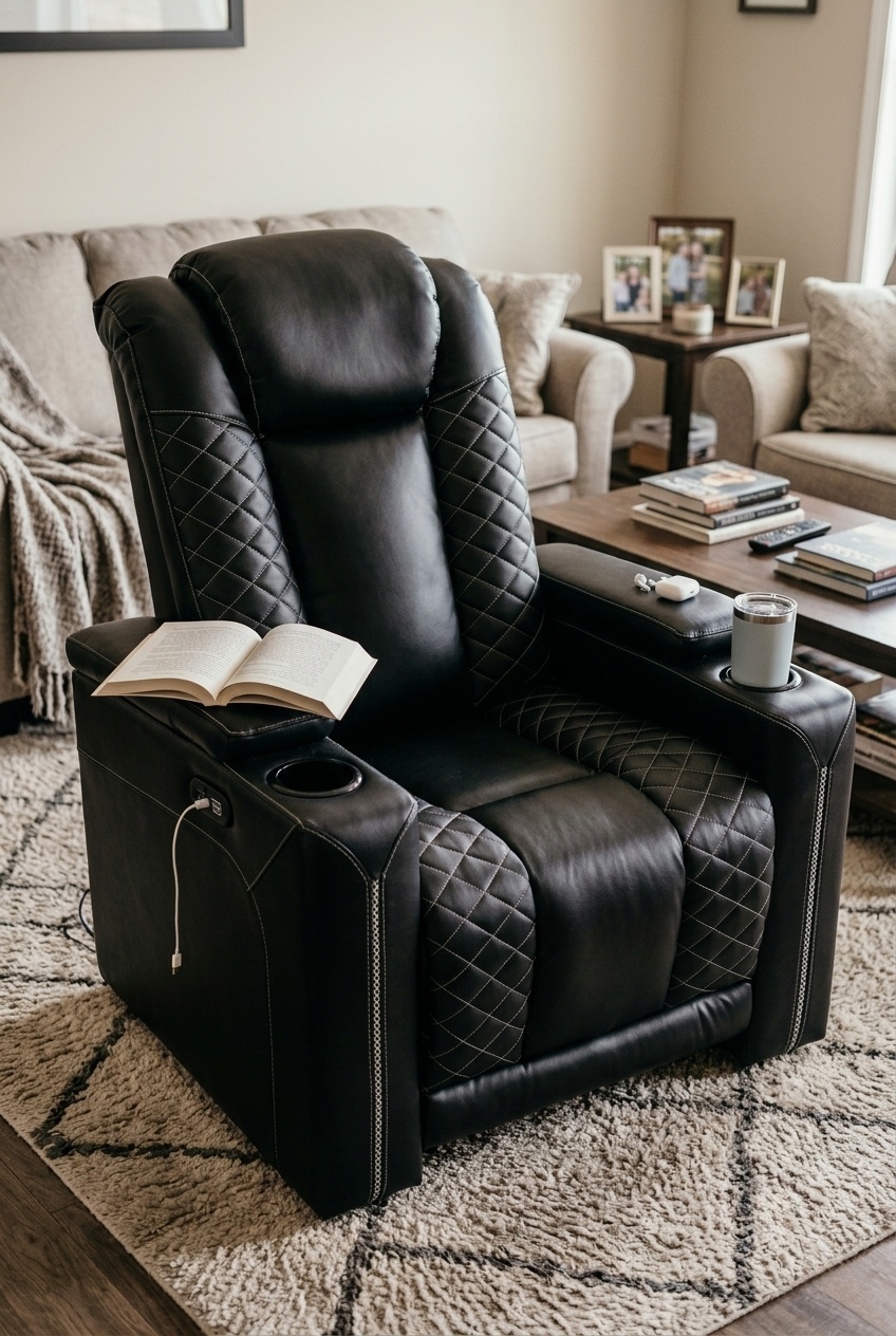 Sculpting Harmony: How to Style a Modern Leather Electric Power Recliner