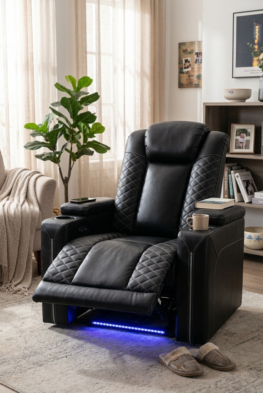 Sculpting Harmony: How to Style a Modern Leather Electric Power Recliner