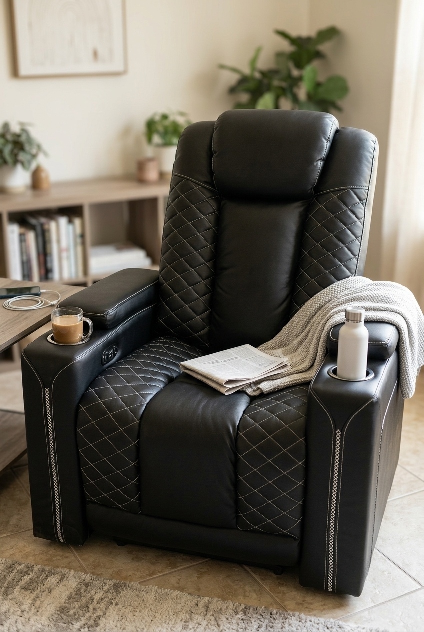 Sculpting Harmony: How to Style a Modern Leather Electric Power Recliner