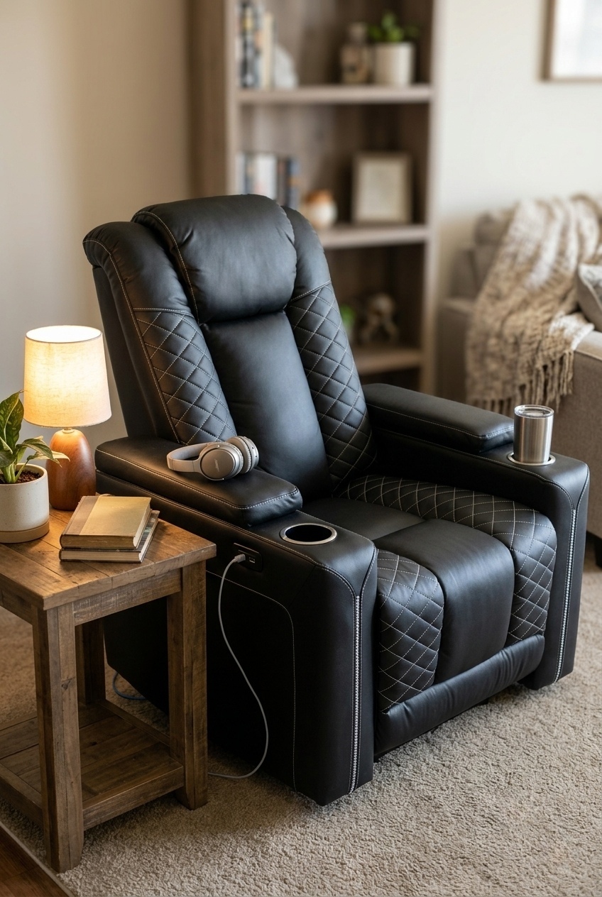 Sculpting Harmony: How to Style a Modern Leather Electric Power Recliner
