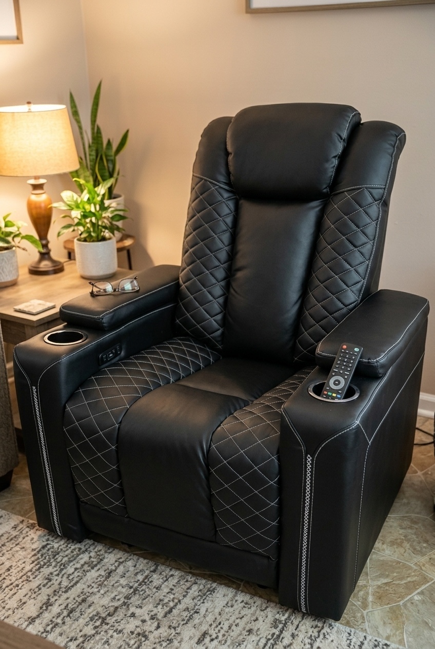 Sculpting Harmony: How to Style a Modern Leather Electric Power Recliner