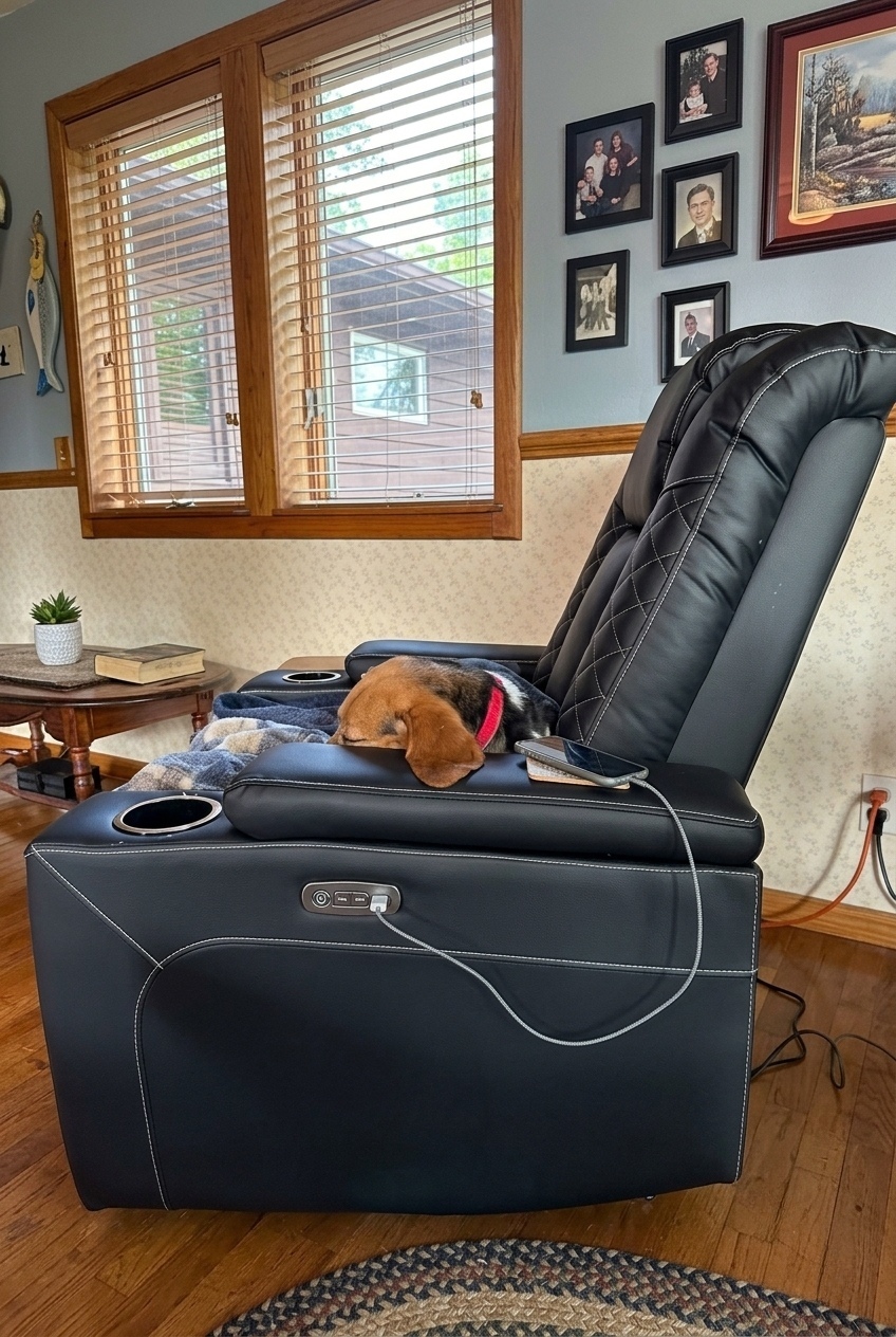 Sculpting Harmony: How to Style a Modern Leather Electric Power Recliner