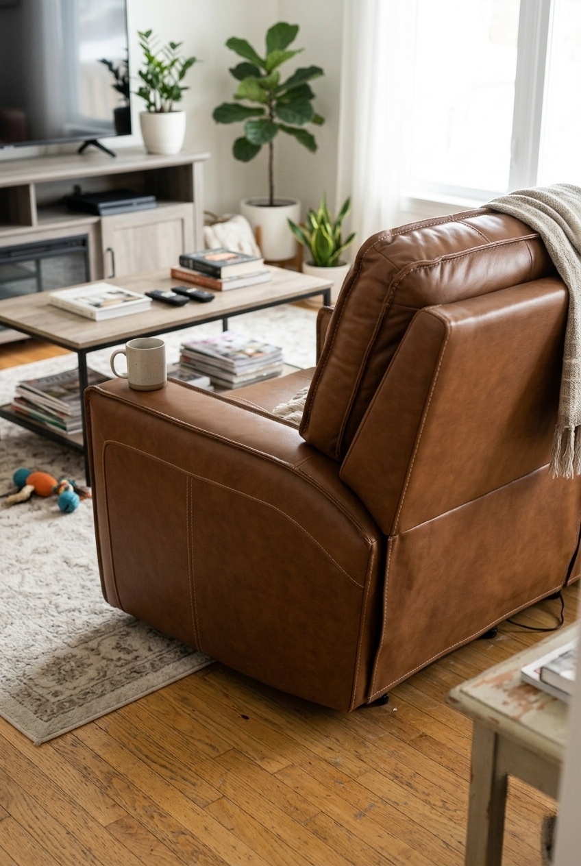 Sculpting the Living Room: How to Style a Wide Genuine Leather Power Recliner