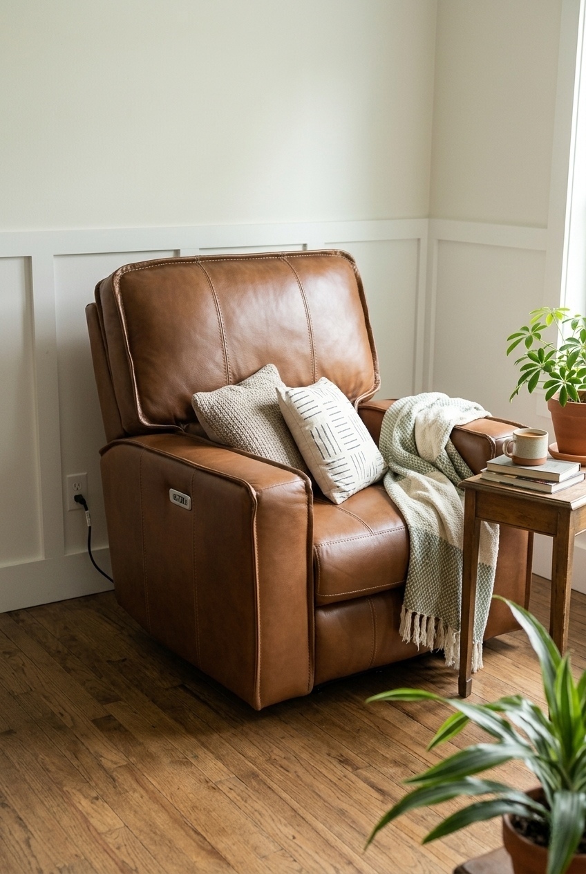 Sculpting the Living Room: How to Style a Wide Genuine Leather Power Recliner