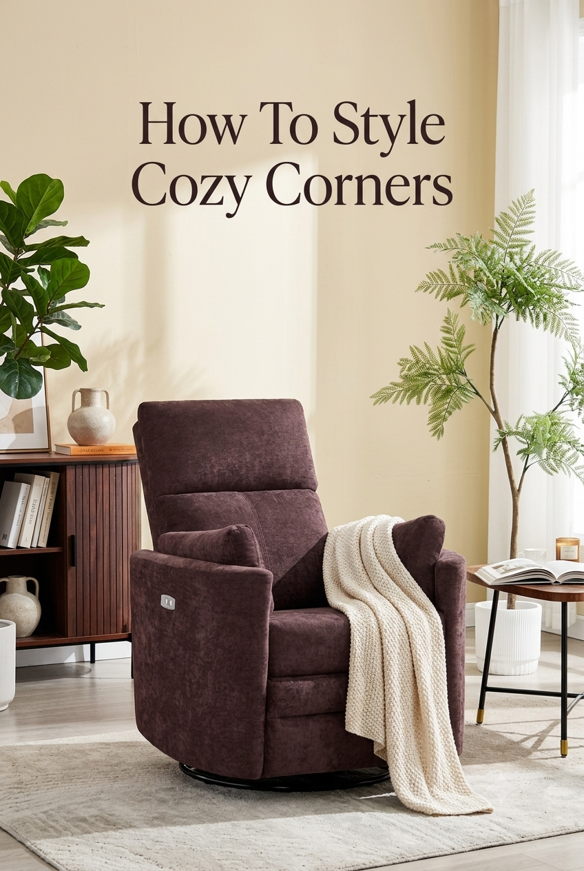 Styling a Recline Chair: Modern Living Room Corner Decor for Cozy Nooks