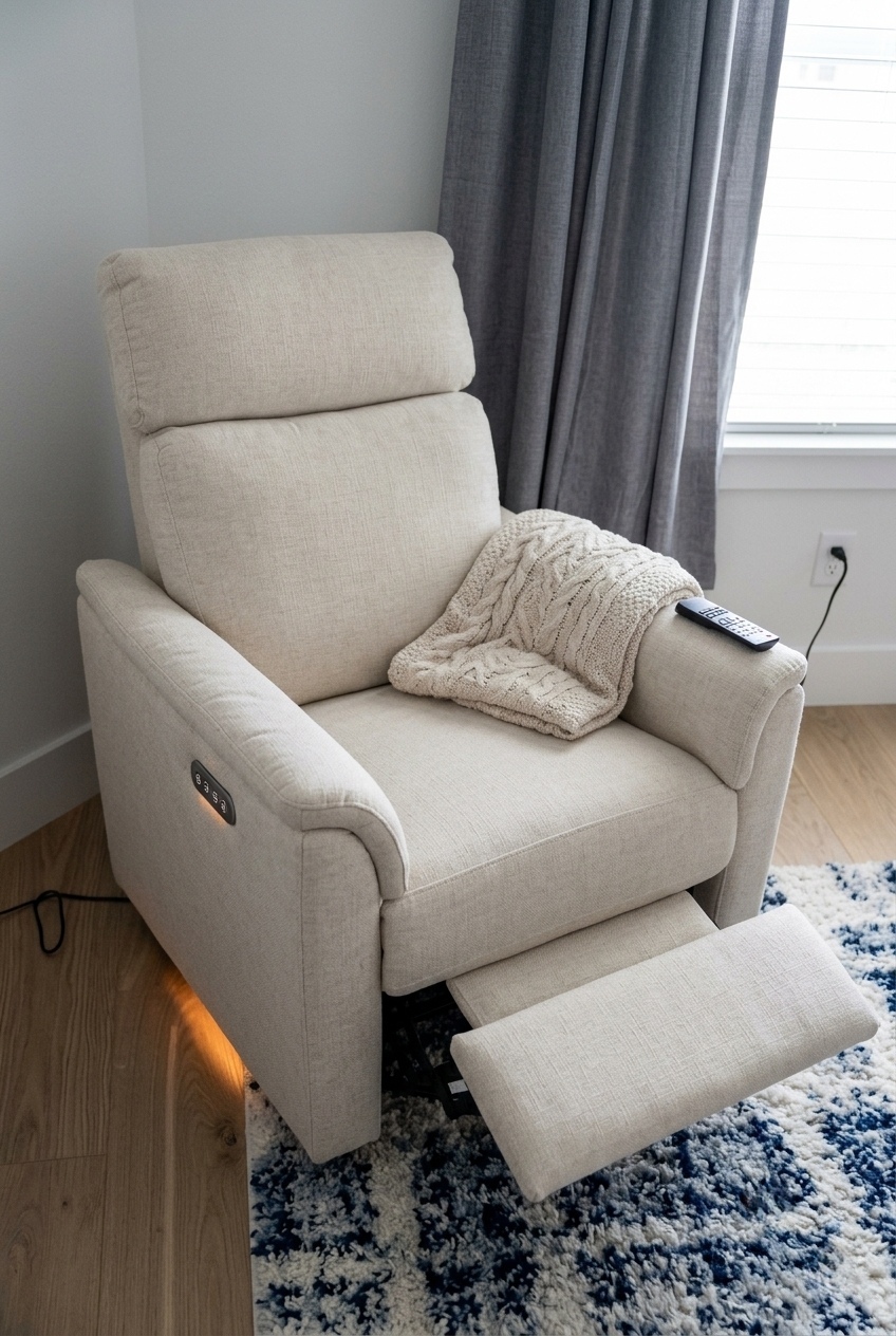 How to Style the Linen Swivel Glider Power Recliner: Design Tips & Palette Ideas