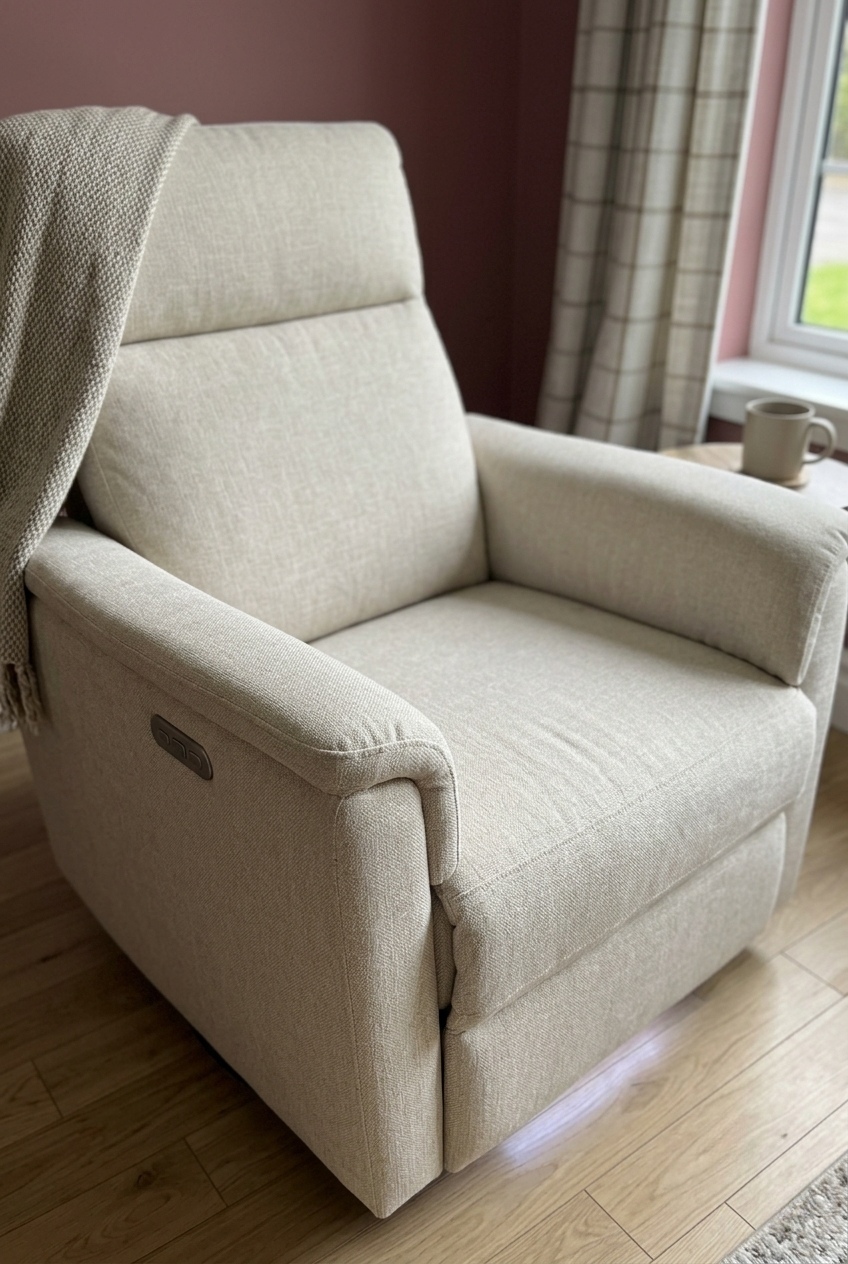 How to Style the Linen Swivel Glider Power Recliner: Design Tips & Palette Ideas