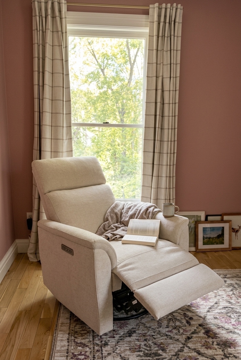 How to Style the Linen Swivel Glider Power Recliner: Design Tips & Palette Ideas