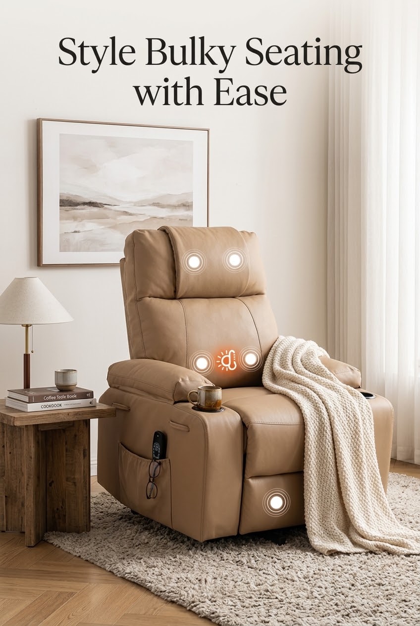 The Art of the Power Chair: How to Seamlessly Style Bulky Recliner Seating