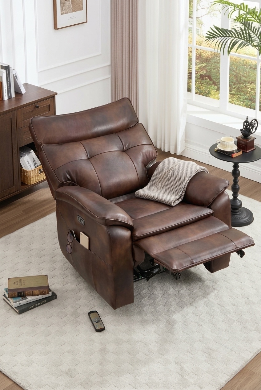 Elevating Living Spaces with Sculptural Leather Seating