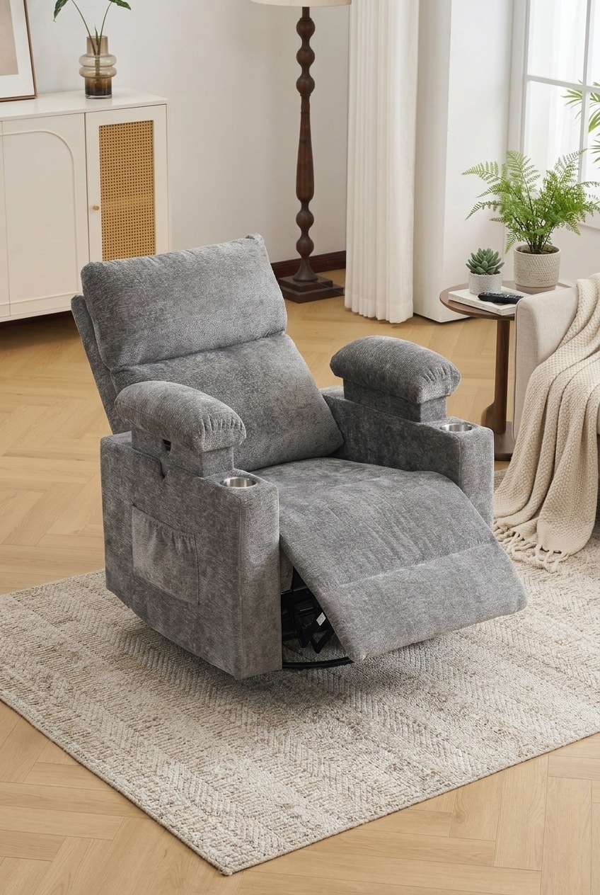 Curating Modern Warmth: How to Style the Ultimate Heated Power Swivel Recliner Chair