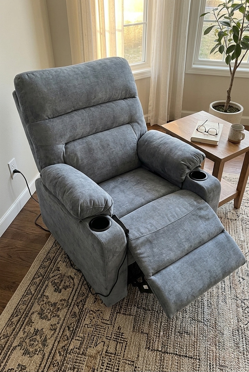 The Art of Layered Neutrals: Styling the Cozy Gray Power Lift Recliner Chair